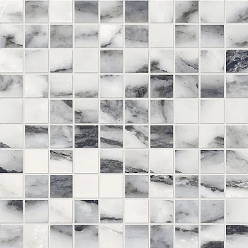  Unique Marble Mosaico Bianco Siena Silktech 30x30 / Унике Марбл Мосаико Бьянко Сиена Силктех
 30x30 